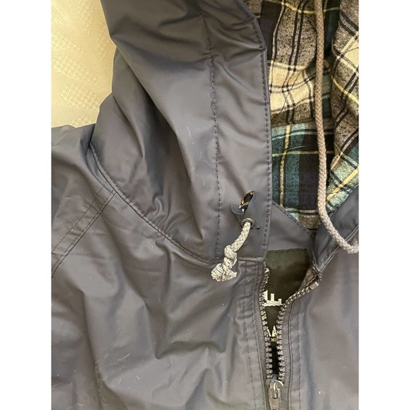 Harbor Master Men's Lined Windbreaker Raincoat Sz XL Small Flaws - Picture 5 of 12